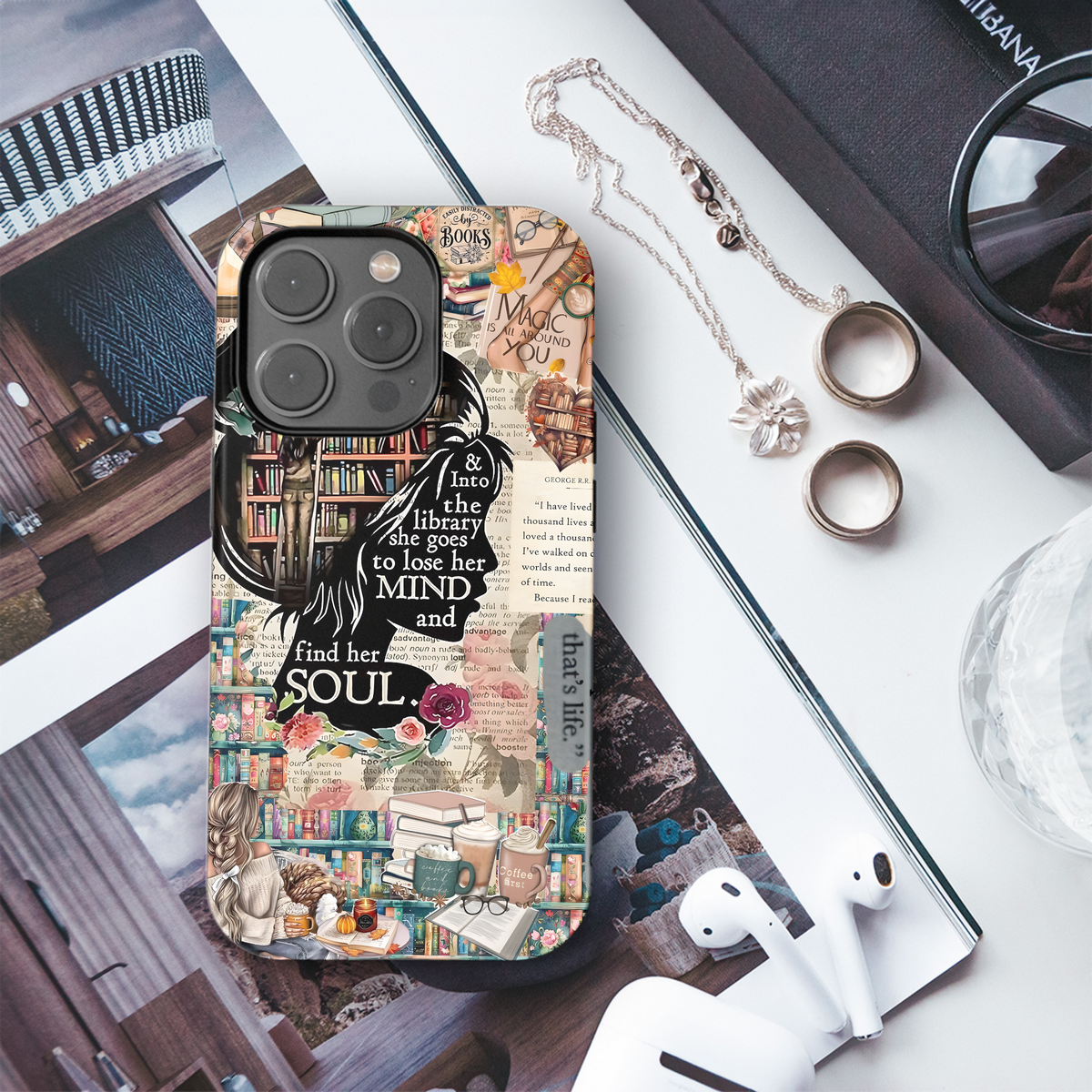 Library Girl Soul
 Phone Case iPhone Samsung Cover Pixel 3983 - Image 3