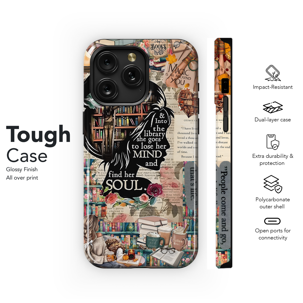 Library Girl Soul
 Phone Case iPhone Samsung Cover Pixel 3983 - Image 6