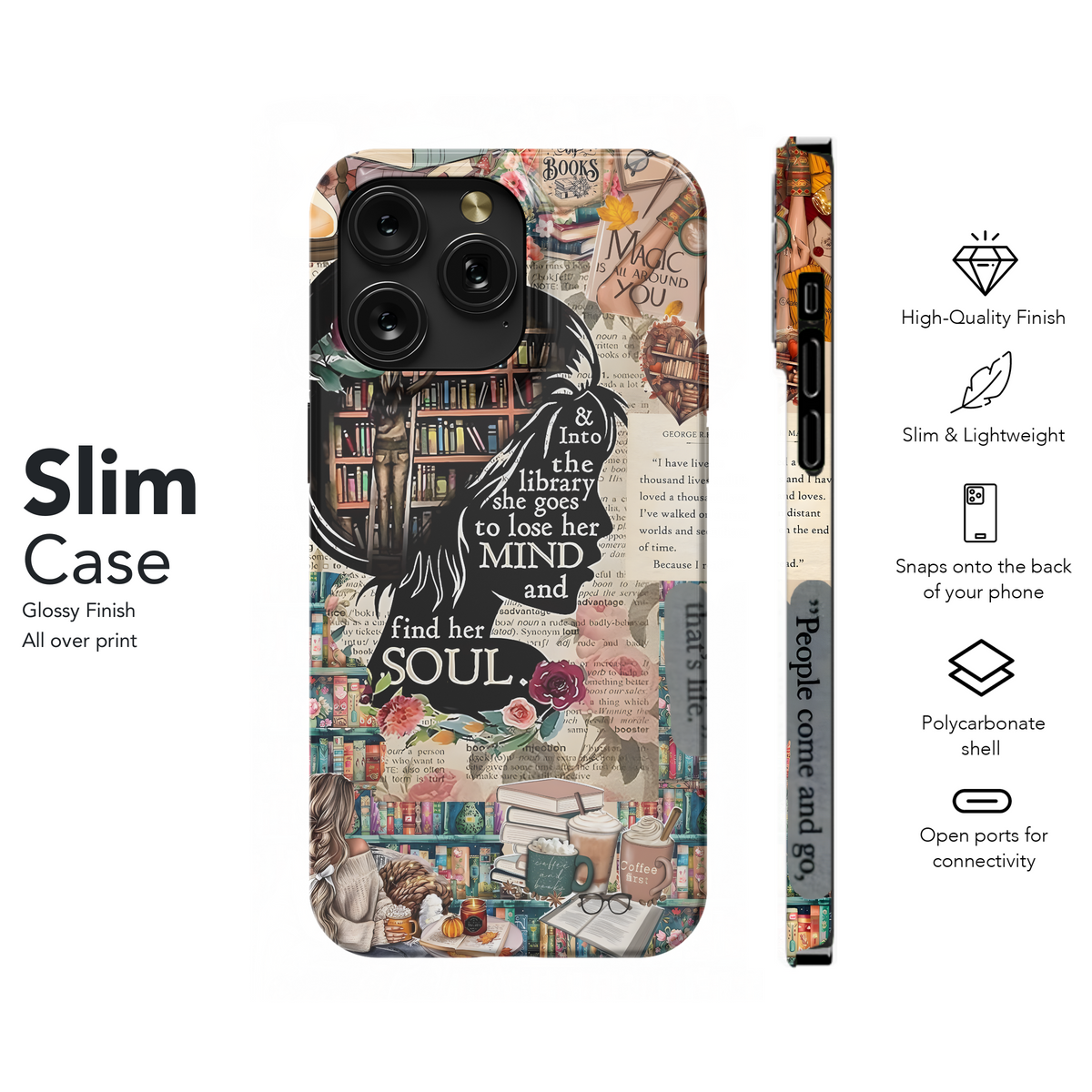 Library Girl Soul
 Phone Case iPhone Samsung Cover Pixel 3983 - Image 7