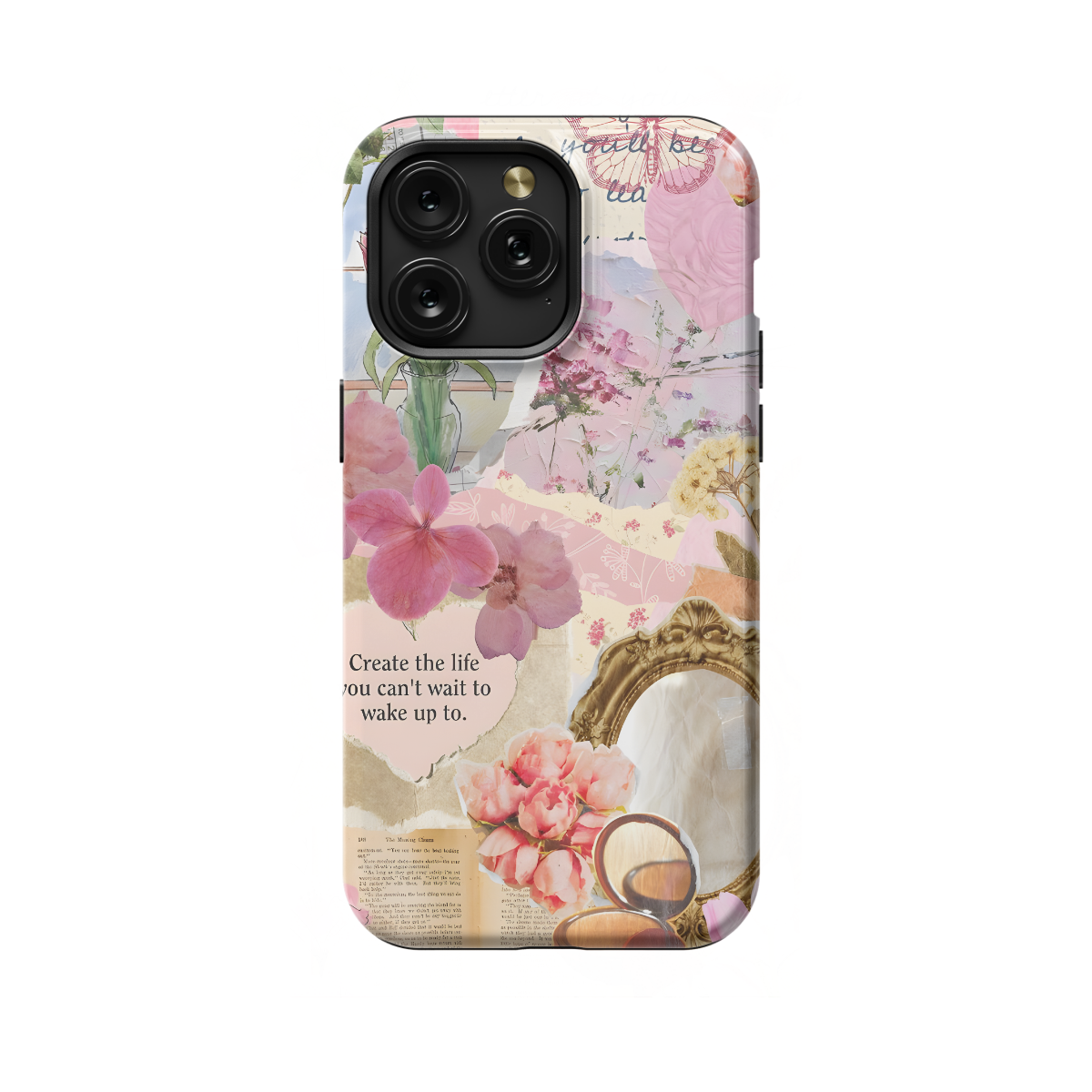 Light Pink Spring Aesthetic Collage Phone Case iPhone Samsung Pixel & More 107 - Image 1