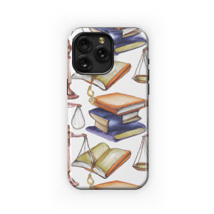 Lilly Pulitzer Scales of Justice Gavel Books Phone Case iPhone Samsung Cover Pixel 3446 - Image 1