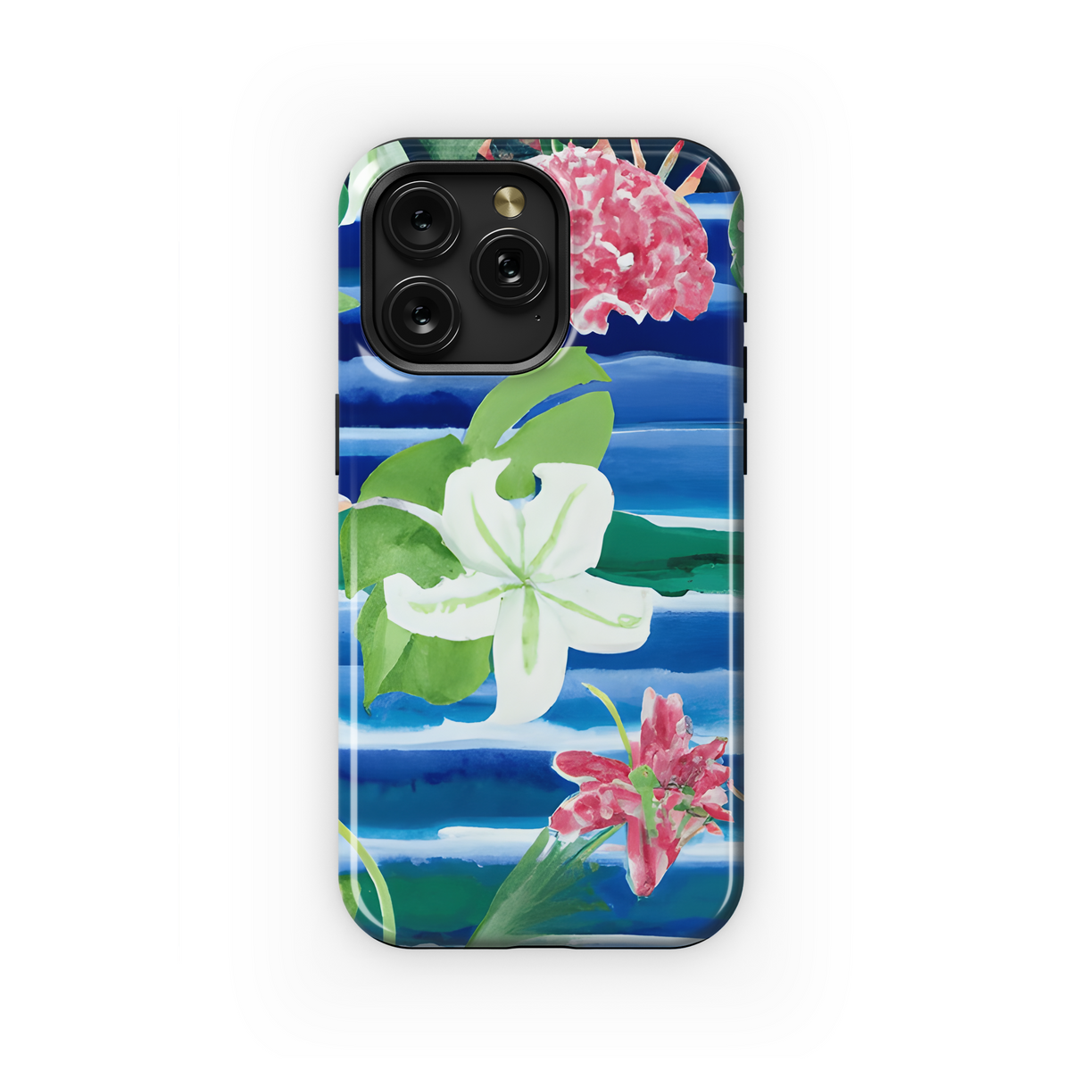 Lilly Pulitzer Style Watercolor Phone Case iPhone Samsung Cover Pixel 3330 - Image 1