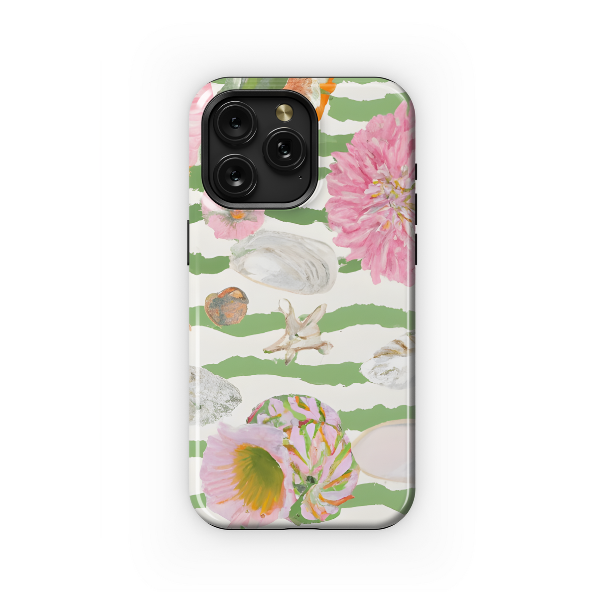 Lilly Pulitzer Watercolor Tiger Stripe Phone Case iPhone Samsung Cover Pixel 3364 - Image 1