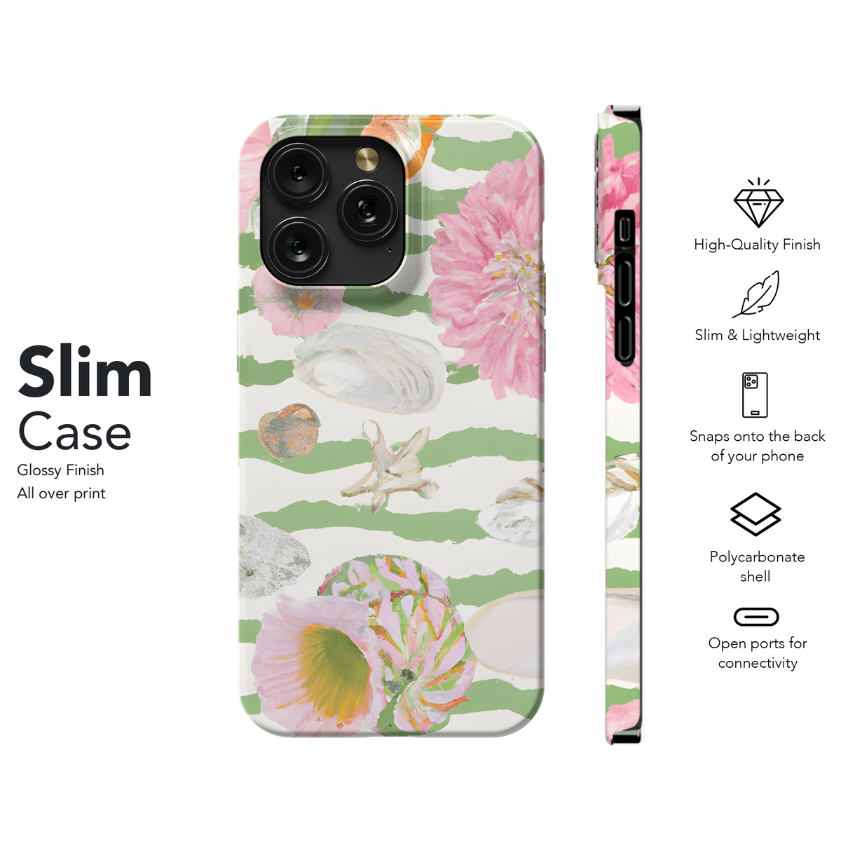 Lilly Pulitzer Watercolor Tiger Stripe Phone Case iPhone Samsung Cover Pixel 3364 - Image 7