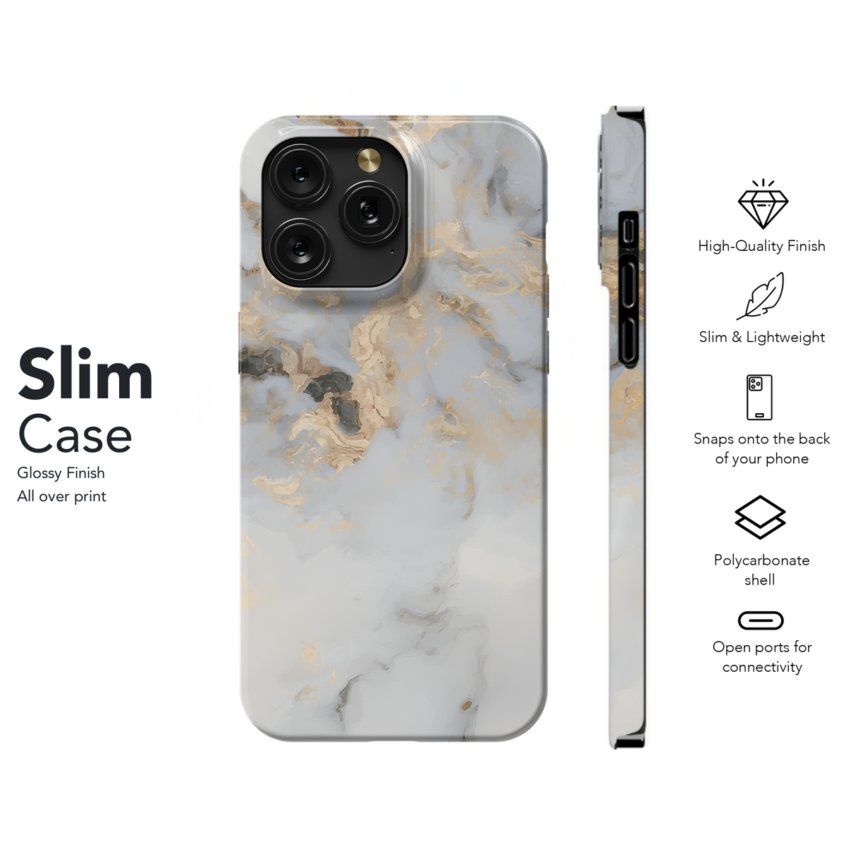 Liquid Marble Abstract Phone Case iPhone Samsung Cover Pixel 2437 - Image 7