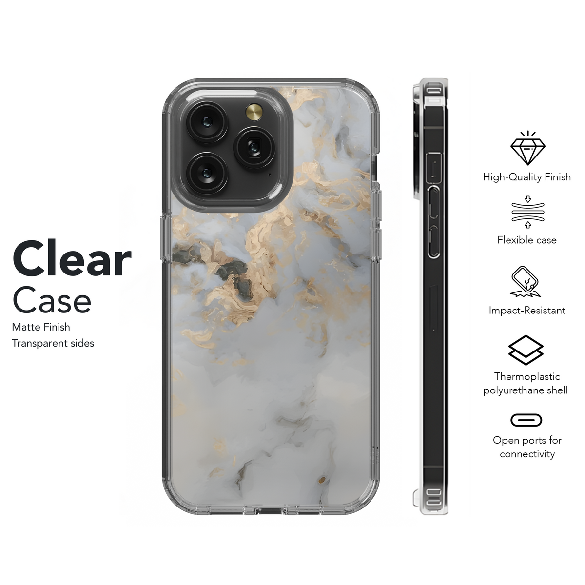 Liquid Marble Abstract Phone Case iPhone Samsung Cover Pixel 2437 - Image 8