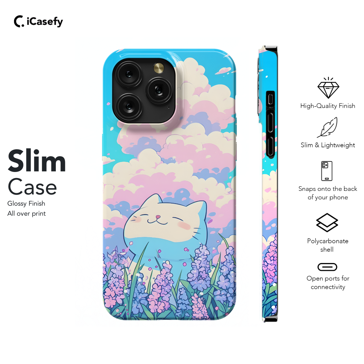 Lofi Kitty Enjoying Spring Phone Case iPhone Samsung Pixel & More 298 - Image 6