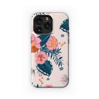 Lush Pink Tropical Floral Phone Case iPhone Samsung Cover Pixel 5383 - Image 1