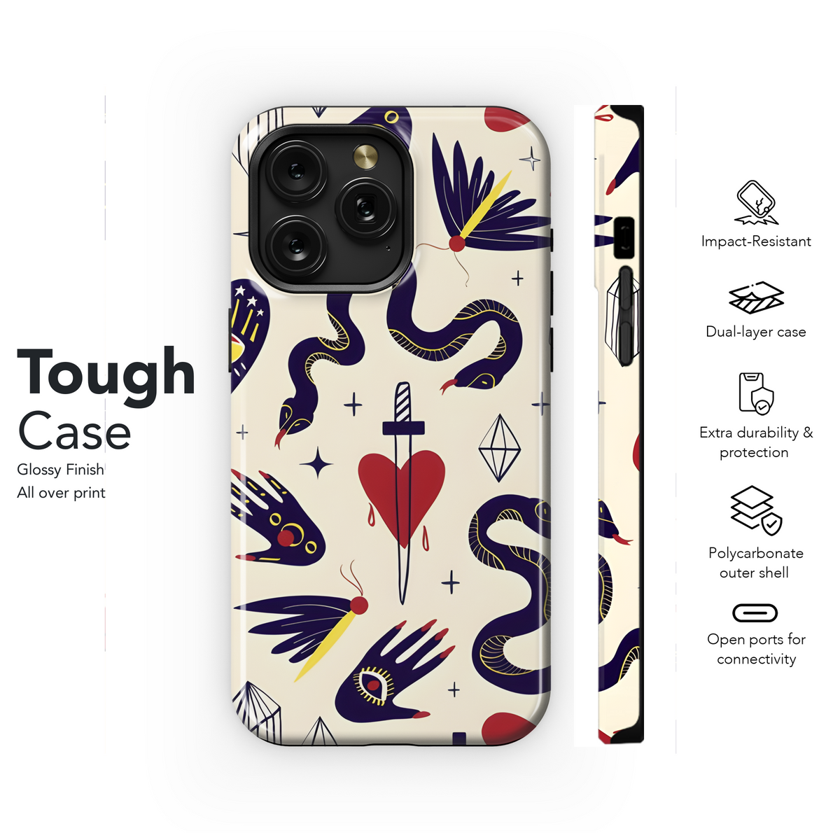 Magic Symbol Cartoon Phone Case iPhone Samsung Cover Pixel 2137 - Image 6