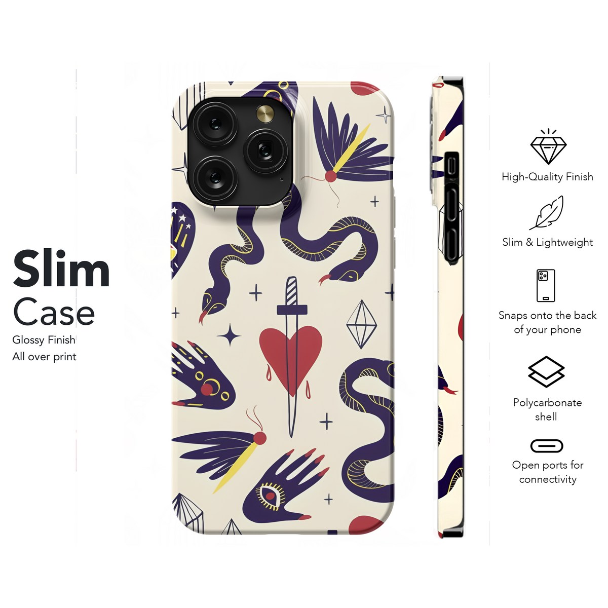 Magic Symbol Cartoon Phone Case iPhone Samsung Cover Pixel 2137 - Image 7