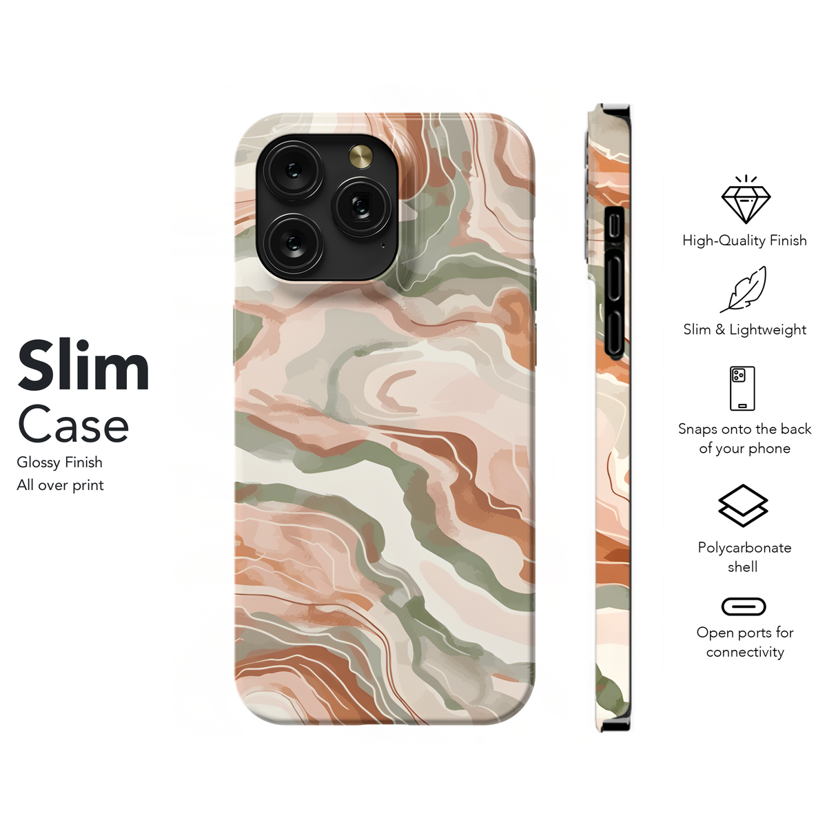 Marble Alcohol Ink Pattern Phone Case iPhone Samsung Cover Pixel 2453 - Image 7