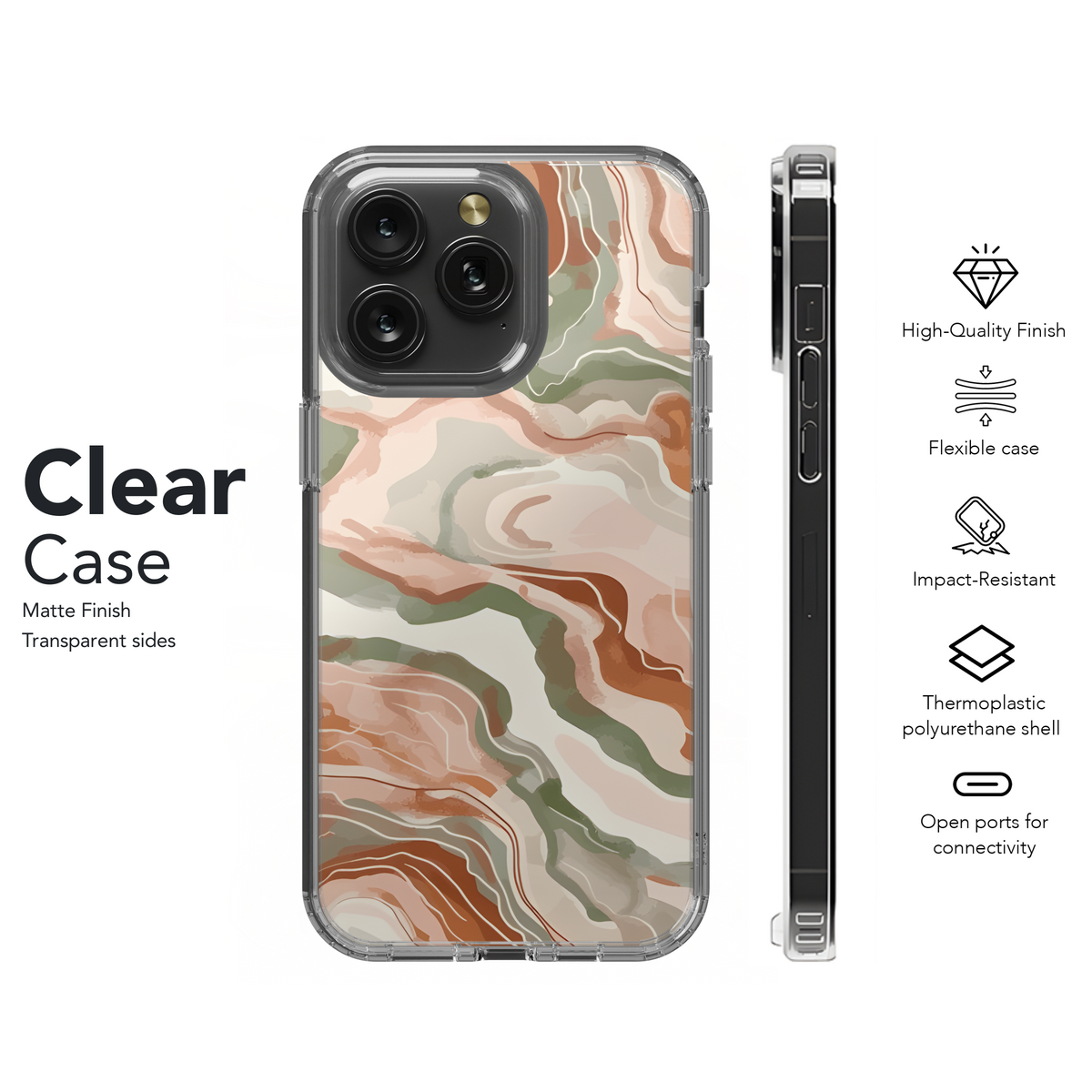 Marble Alcohol Ink Pattern Phone Case iPhone Samsung Cover Pixel 2453 - Image 8