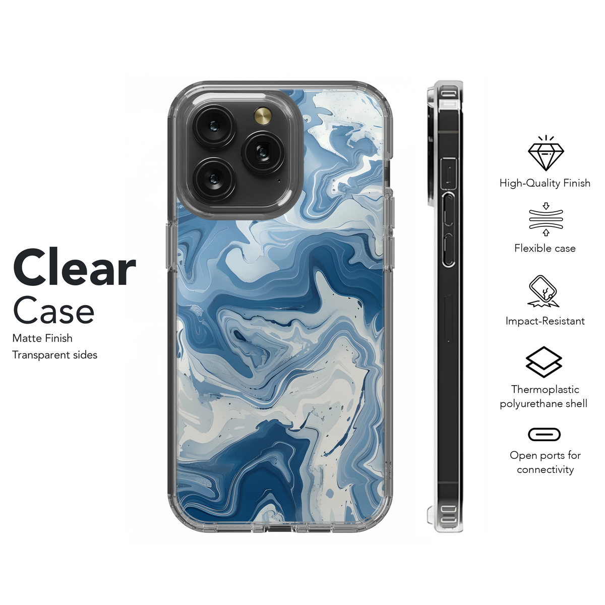 Marble Alcohol Ink Phone Case iPhone Samsung Cover Pixel 3668 - Image 8