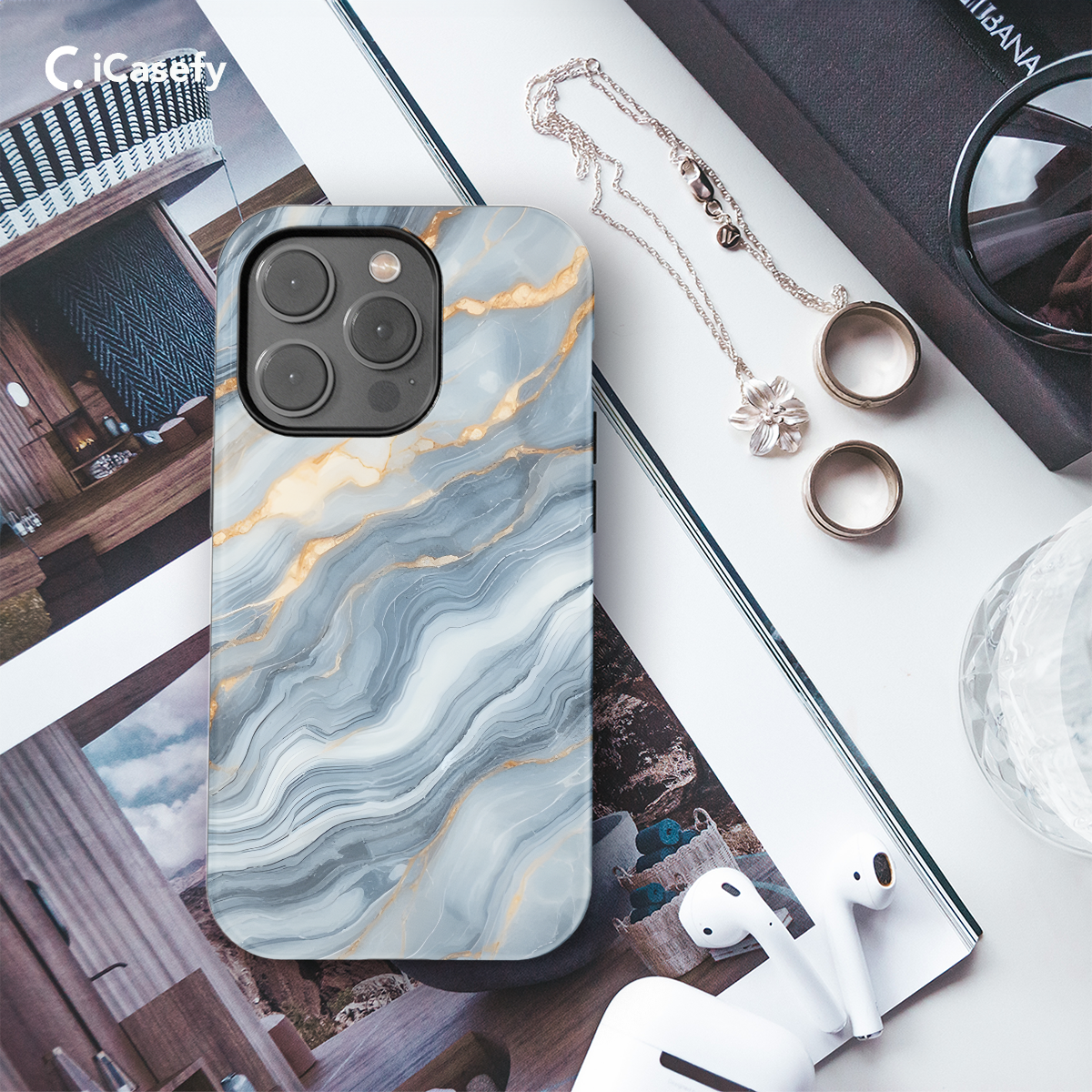 Marble Granite Phone Case iPhone Samsung Cover Pixel 1398 - Image 3