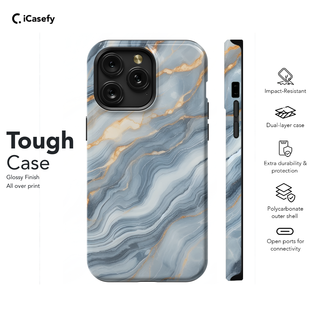 Marble Granite Phone Case iPhone Samsung Cover Pixel 1398 - Image 5