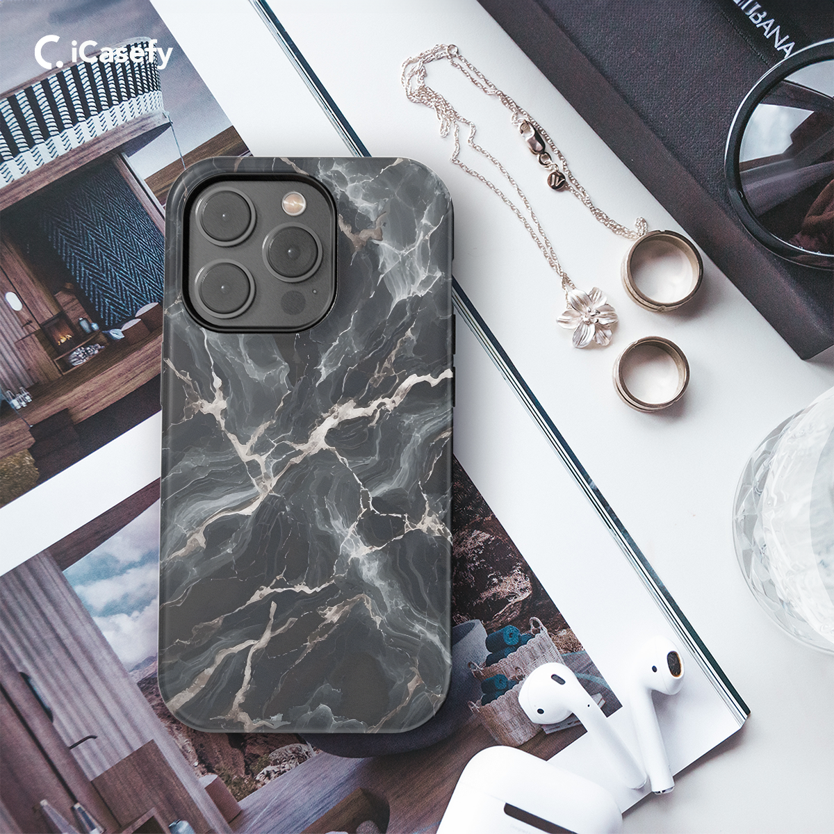 Marble Granite Phone Case iPhone Samsung Cover Pixel 1399 - Image 3