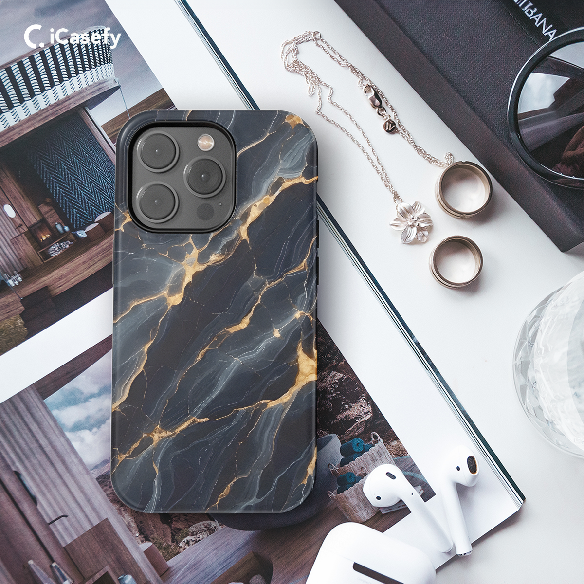 Marble Granite Phone Case iPhone Samsung Cover Pixel 1400 - Image 3