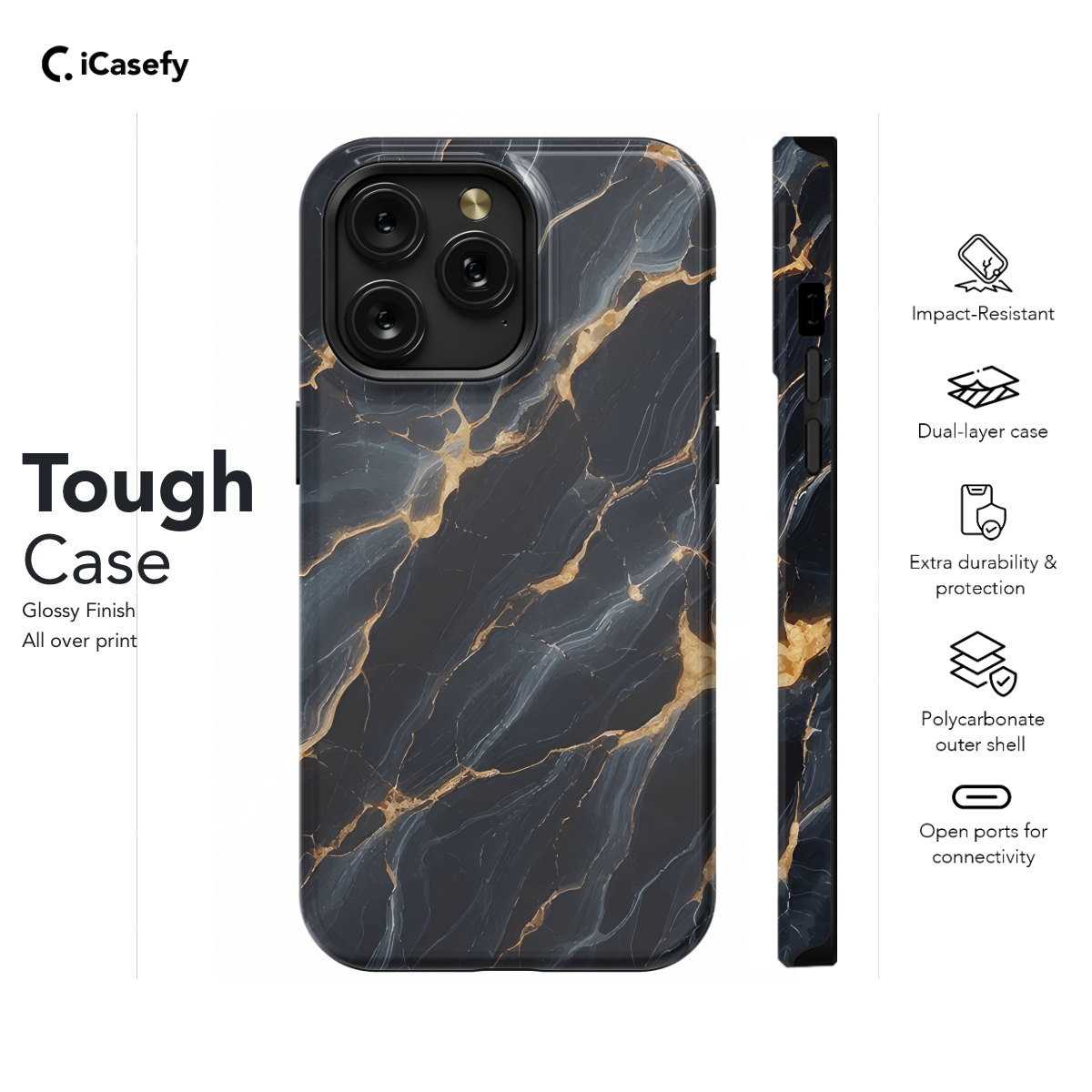 Marble Granite Phone Case iPhone Samsung Cover Pixel 1400 - Image 5