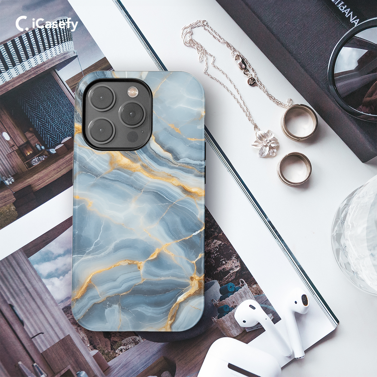 Marble Granite Phone Case iPhone Samsung Cover Pixel 1401 - Image 3