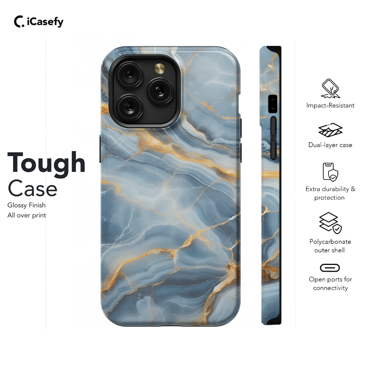 Marble Granite Phone Case iPhone Samsung Cover Pixel 1401 - Image 5