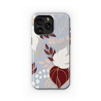 Maroon Gold Botanical Pattern Phone Case iPhone Samsung Cover Pixel 5380 - Image 1