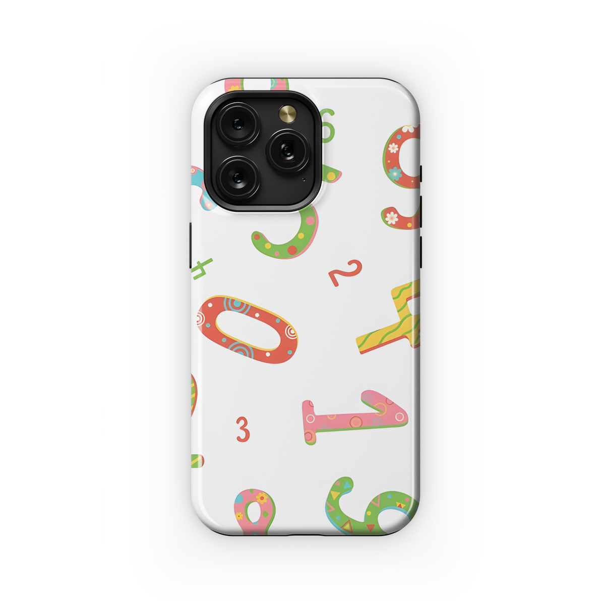 Math Doodle Numbers Phone Case iPhone Samsung Cover Pixel 3223 - Image 1