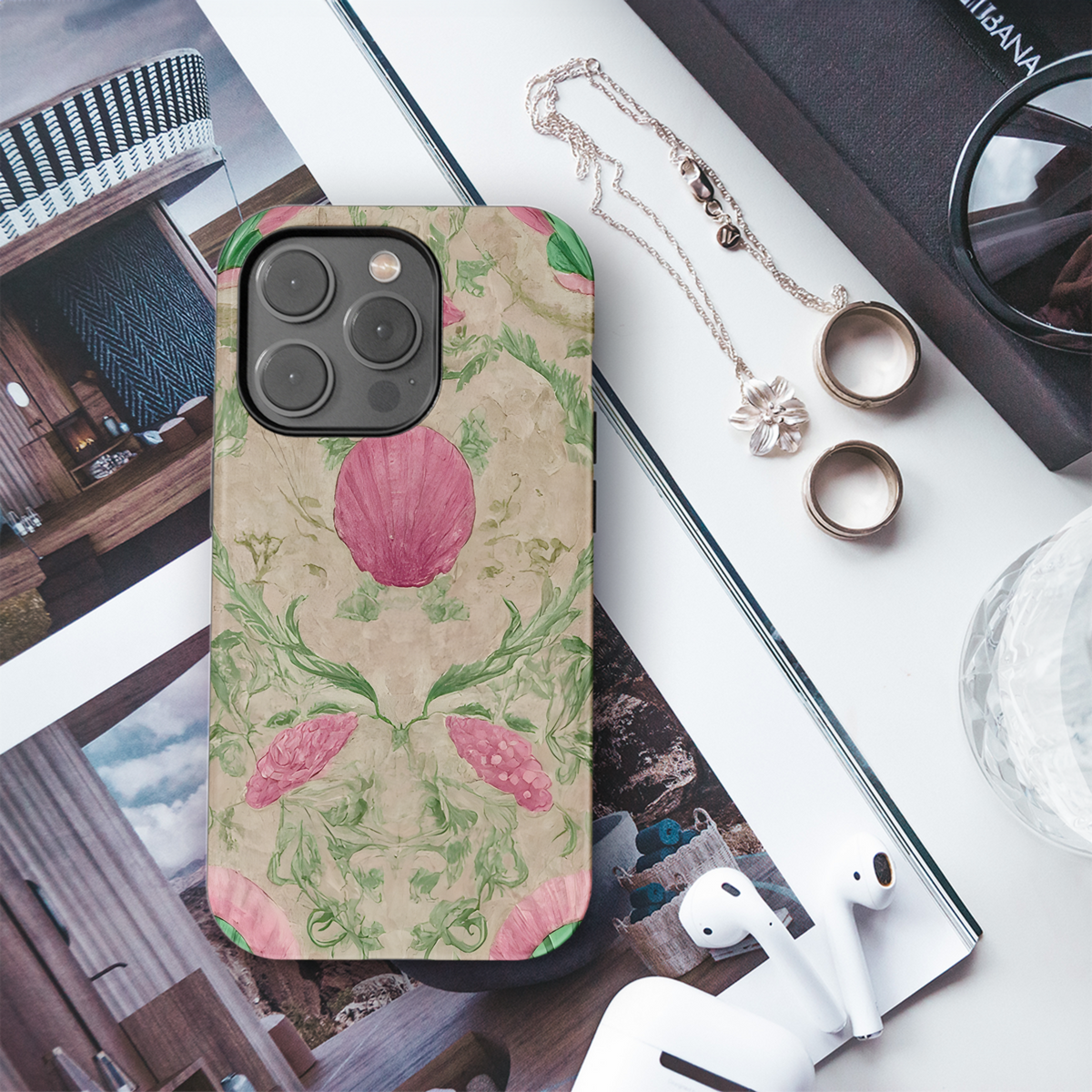 Matte : Greek, Roman, Shells, Map, Vintage, Open Phone Case iPhone Samsung Cover Pixel 3301 - Image 3