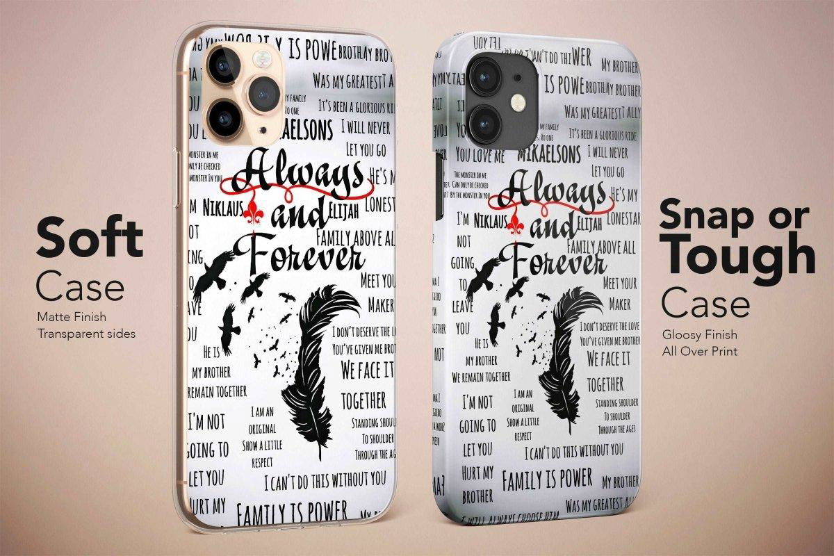 Meaningful Deep Quote Stefan, Damon, Salvatore, and Elena Phone Case 2 - Image 2