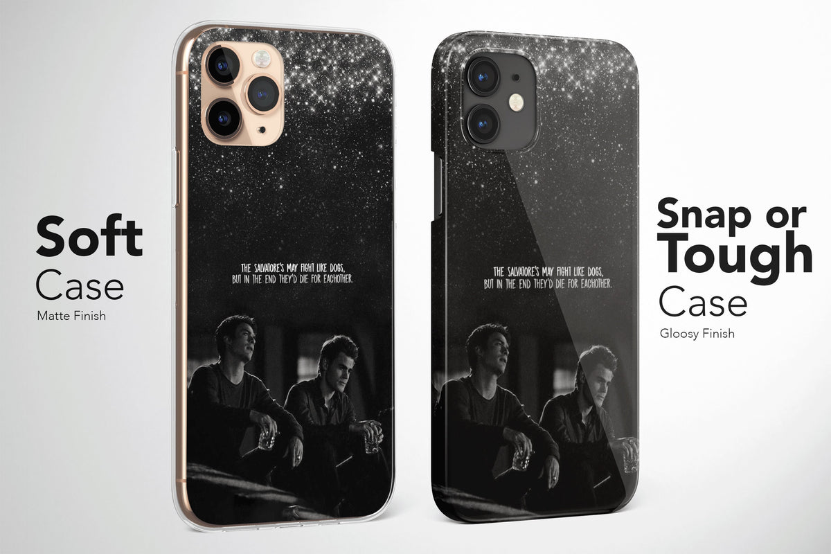 Meaningful Deep Quote Stefan, Damon, Salvatore, and Elena Phone Case Soft Cover - Image 3