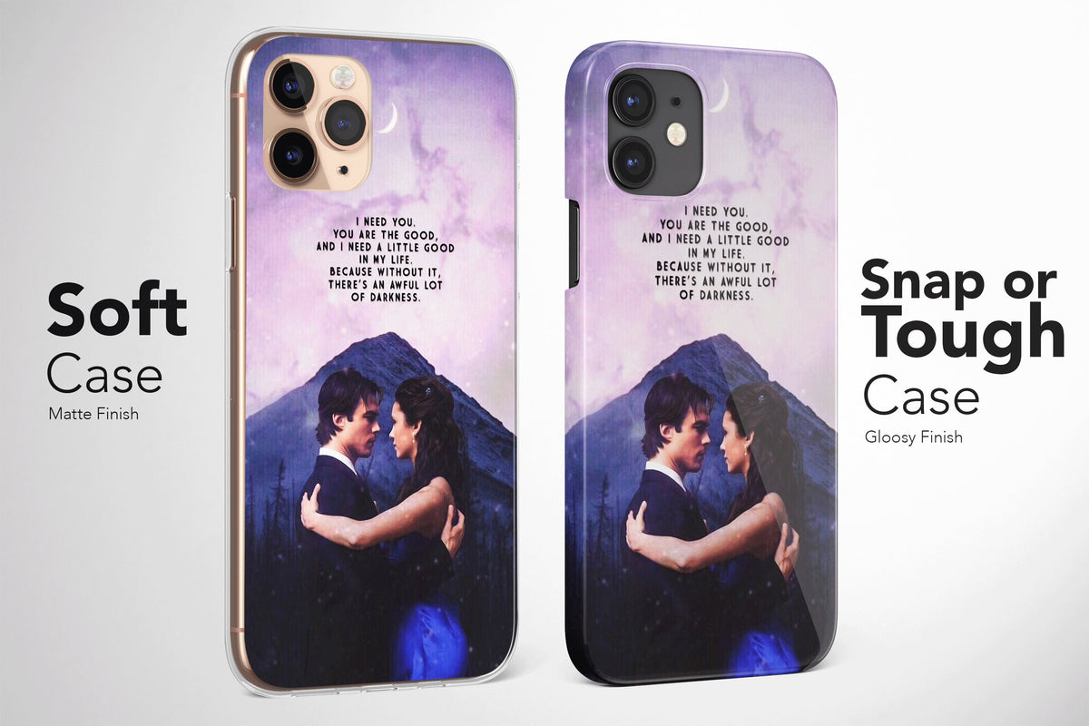 Meaningful Deep Quote Stefan, Damon, Salvatore, and Elena Phone Case Soft Cover - Image 4