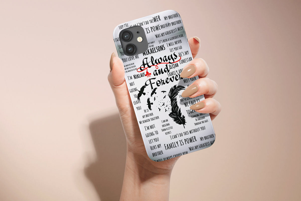 Meaningful Deep Quote Stefan, Damon, Salvatore, and Elena Phone Case Soft Cover - Image 5