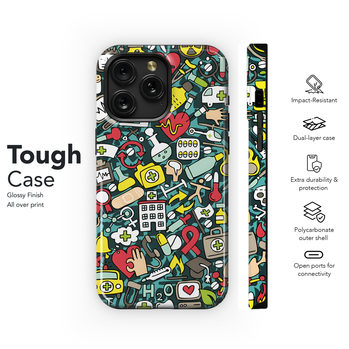 Medicine Doodles Phone Case iPhone Samsung Cover Pixel 2515 - Image 6