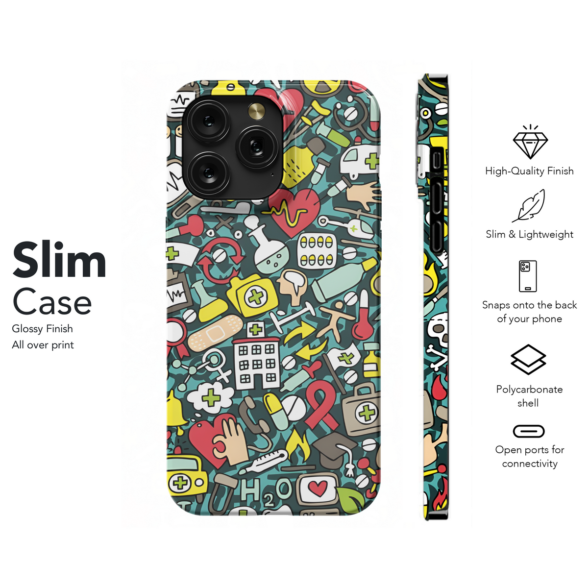 Medicine Doodles Phone Case iPhone Samsung Cover Pixel 2515 - Image 7