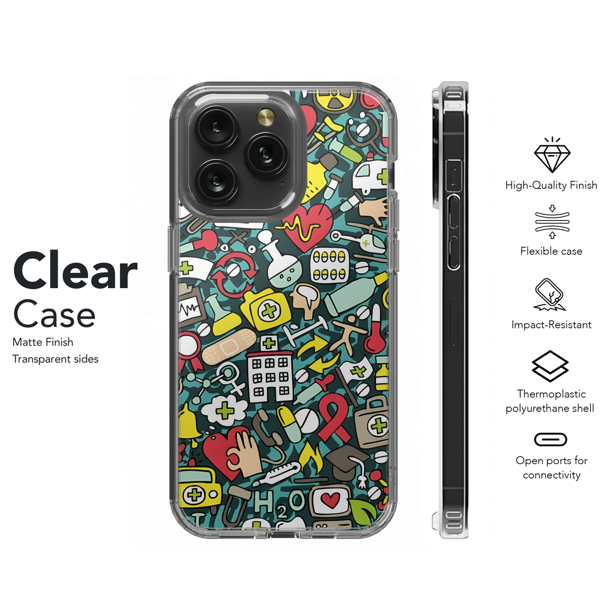 Medicine Doodles Phone Case iPhone Samsung Cover Pixel 2515 - Image 8