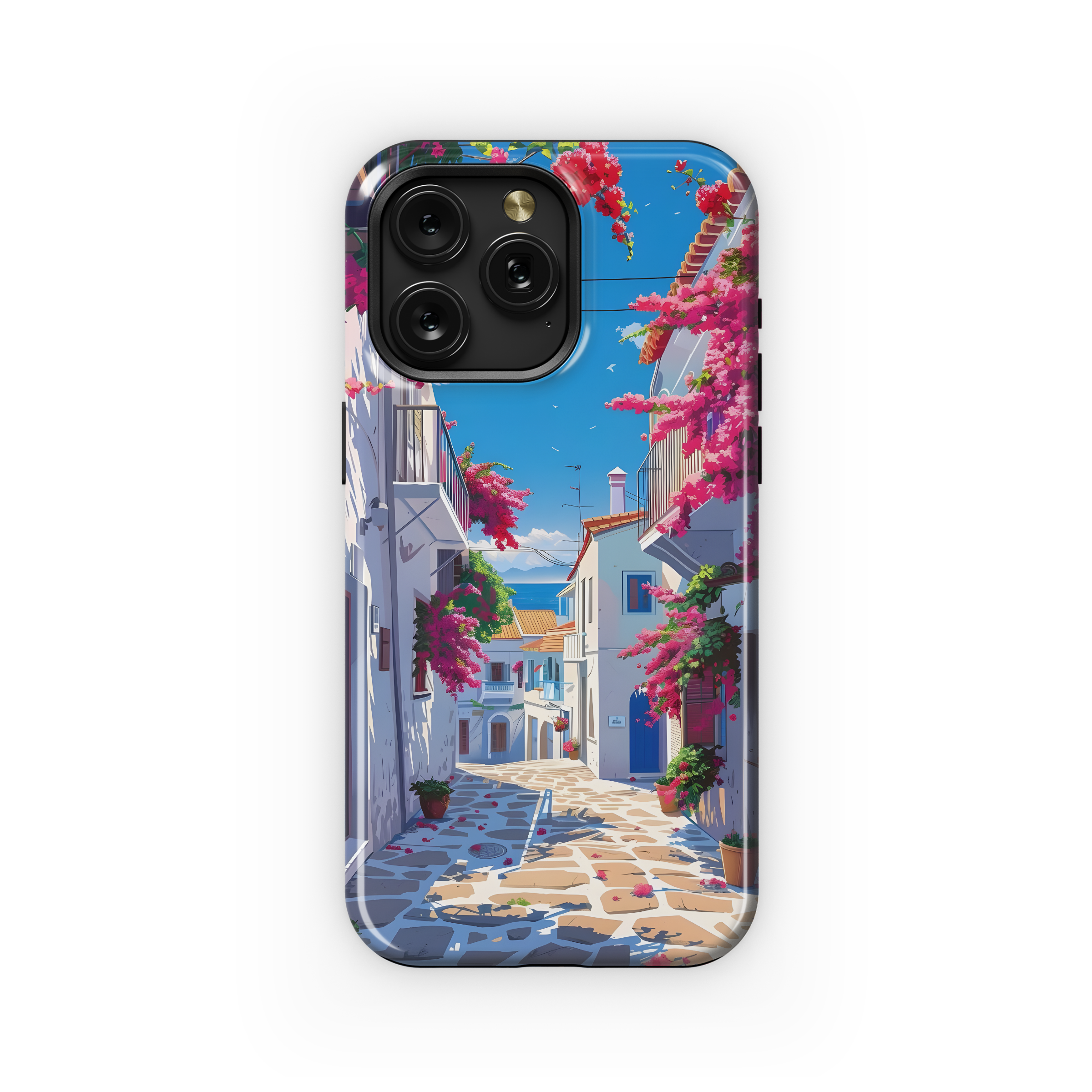 Mediterranean Street Bloom
 Phone Case iPhone Samsung Cover Pixel 4503 - Image 1