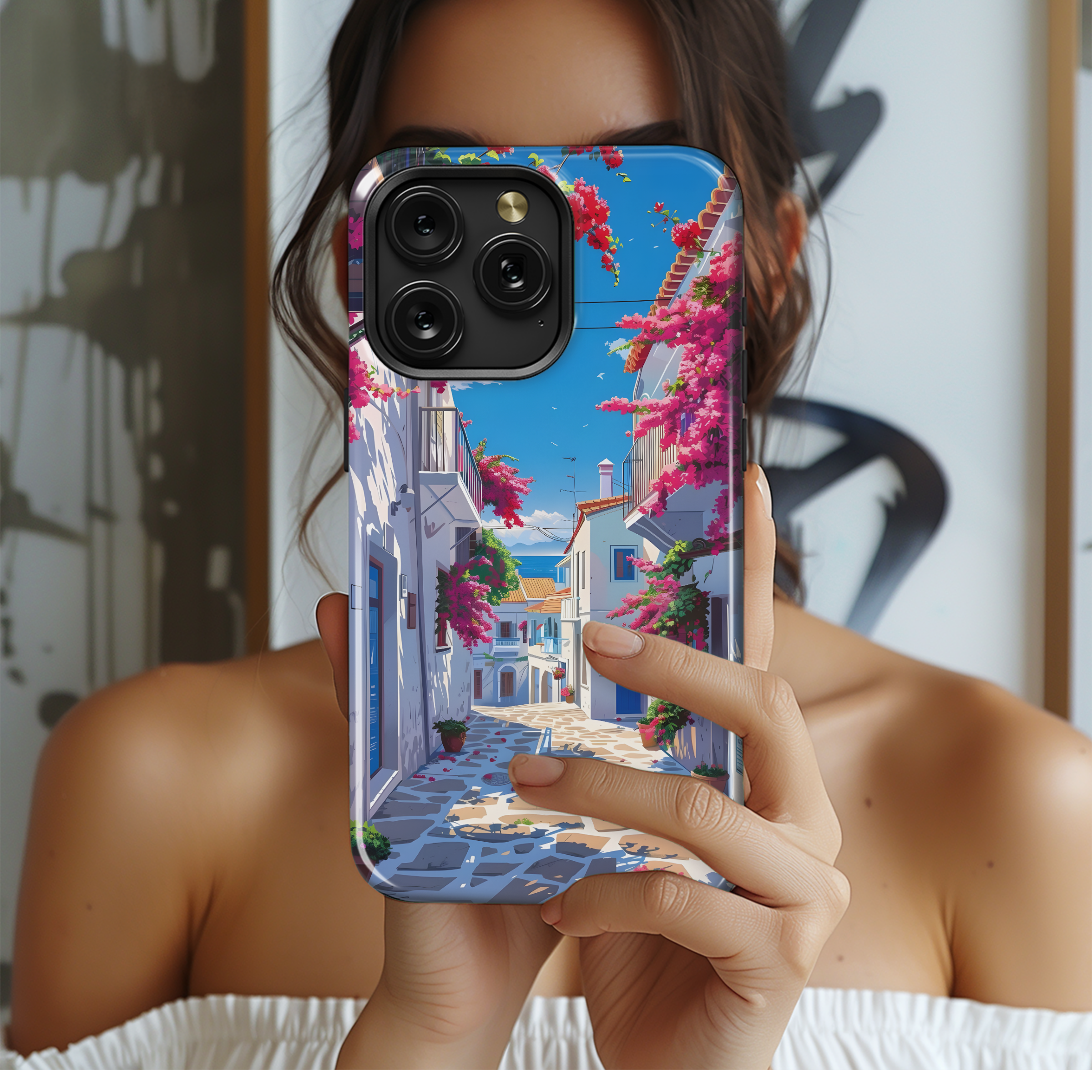 Mediterranean Street Bloom
 Phone Case iPhone Samsung Cover Pixel 4503 - Image 2