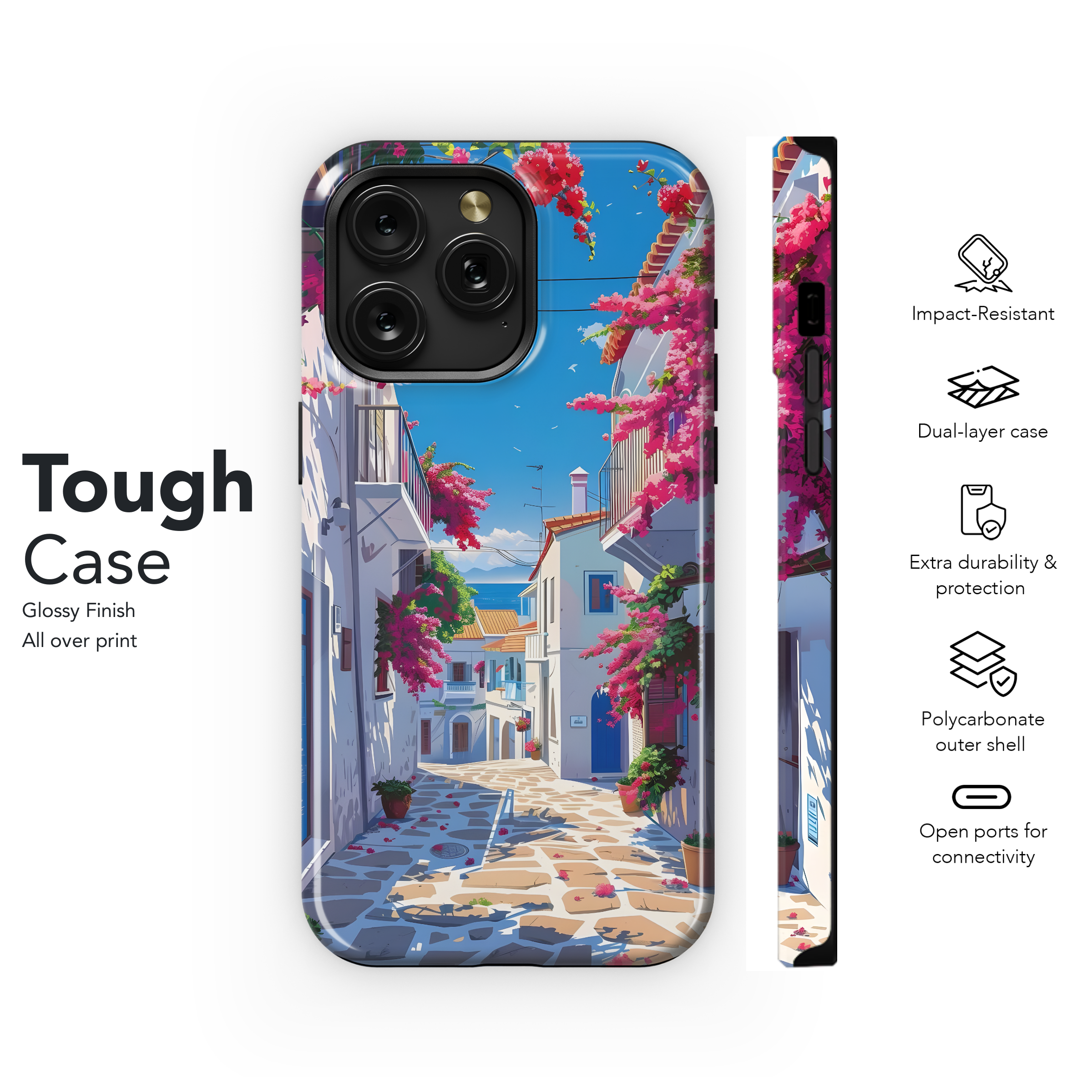 Mediterranean Street Bloom
 Phone Case iPhone Samsung Cover Pixel 4503 - Image 6