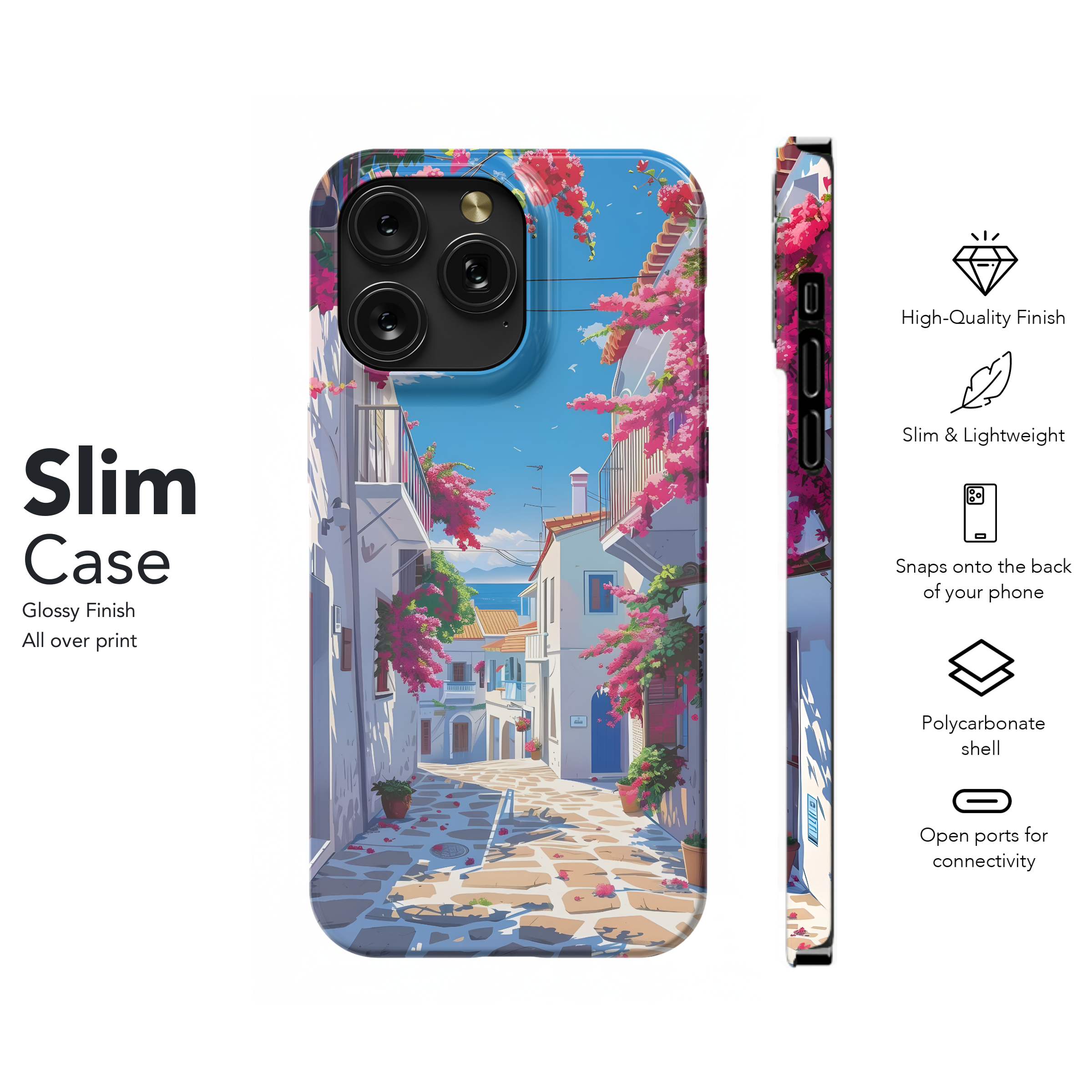 Mediterranean Street Bloom
 Phone Case iPhone Samsung Cover Pixel 4503 - Image 7