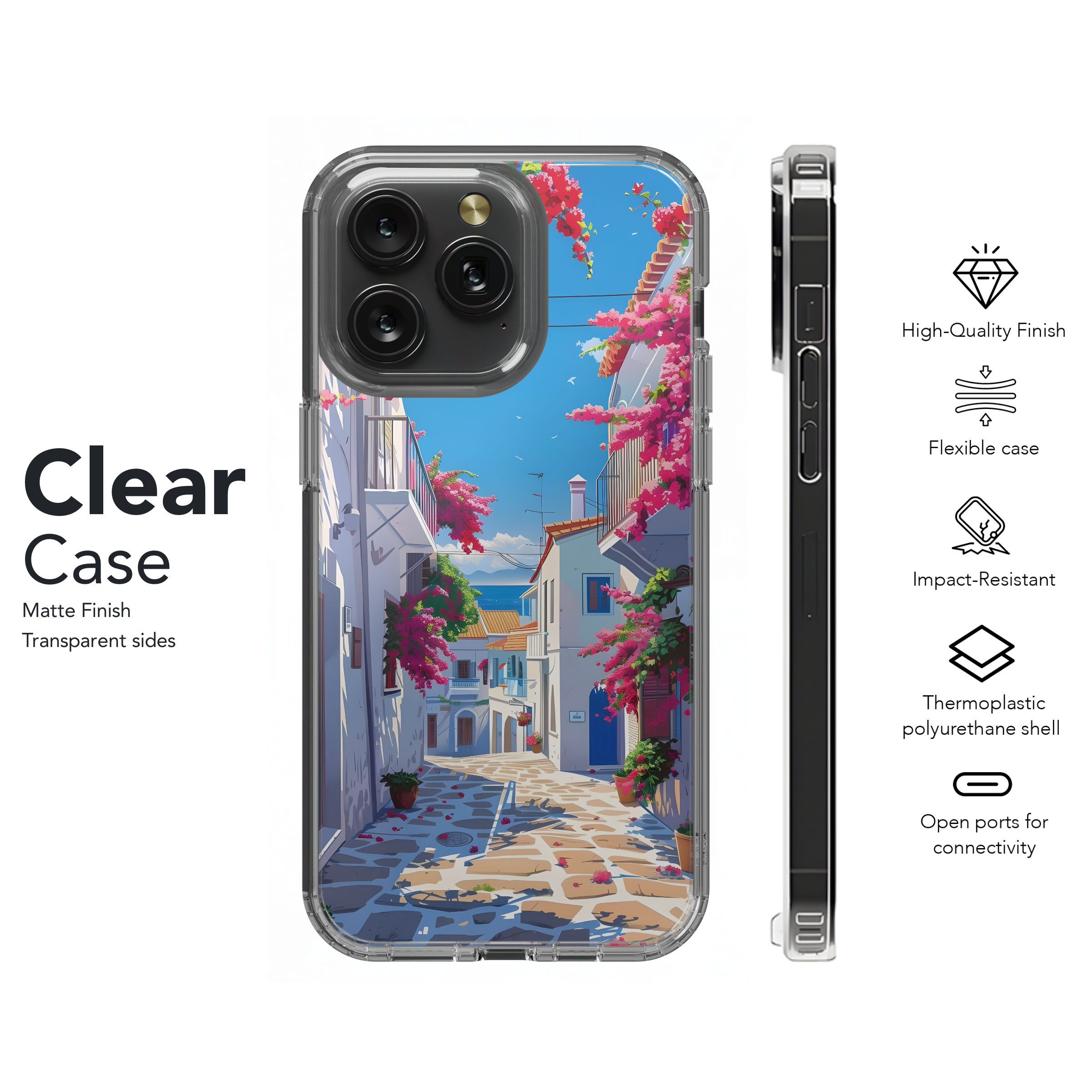 Mediterranean Street Bloom
 Phone Case iPhone Samsung Cover Pixel 4503 - Image 8