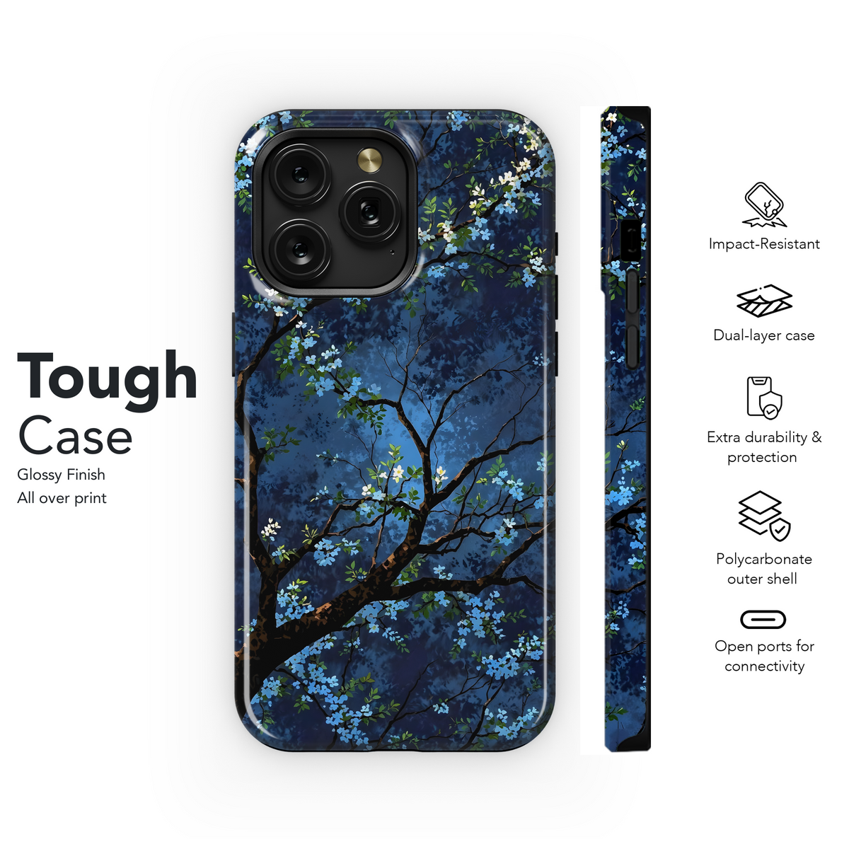 Midnight Blossom Tree
 Phone Case iPhone Samsung Cover Pixel 4223 - Image 6