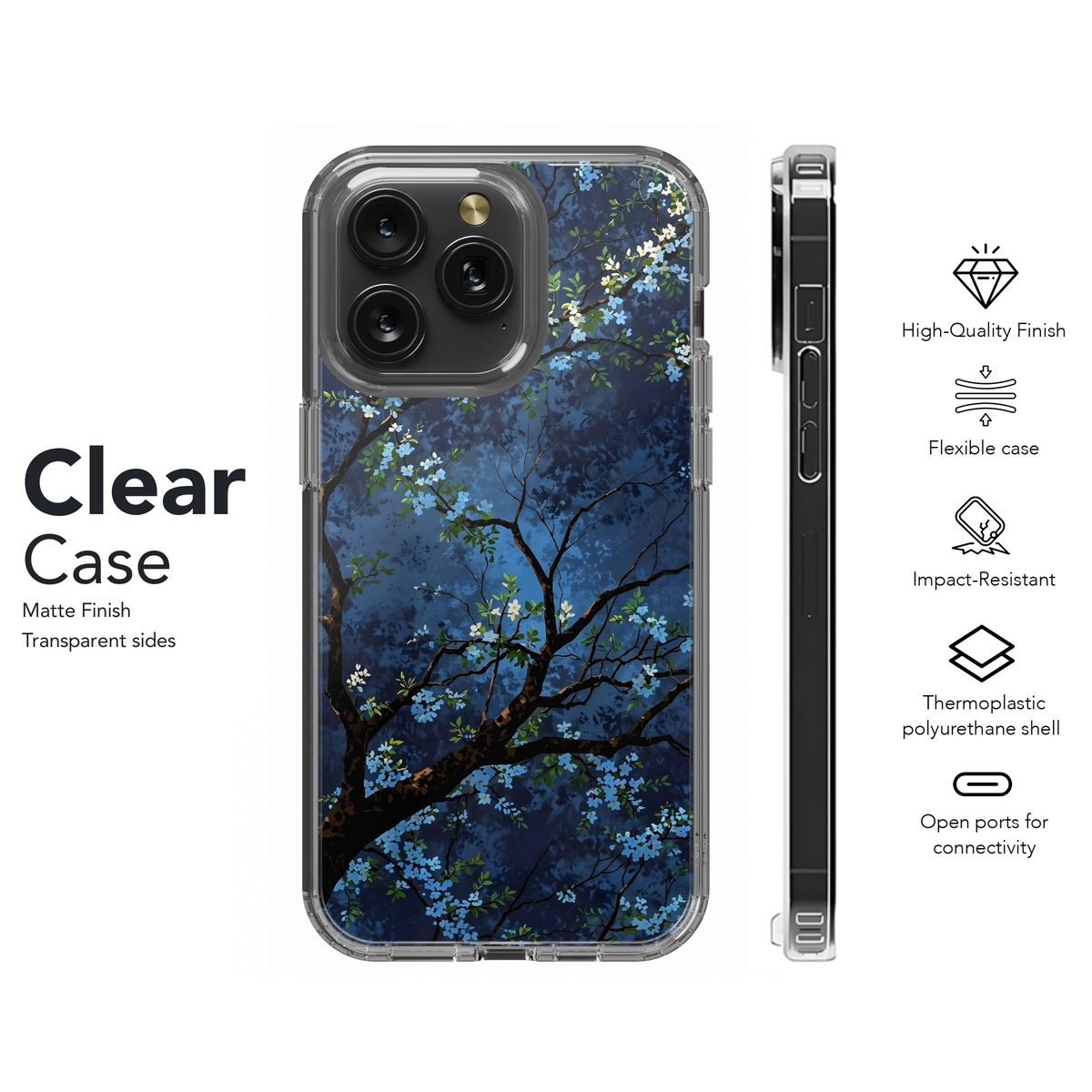 Midnight Blossom Tree
 Phone Case iPhone Samsung Cover Pixel 4223 - Image 8