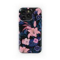 Midnight Tropical Floral Print Phone Case iPhone Samsung Cover Pixel 5388 - Image 1