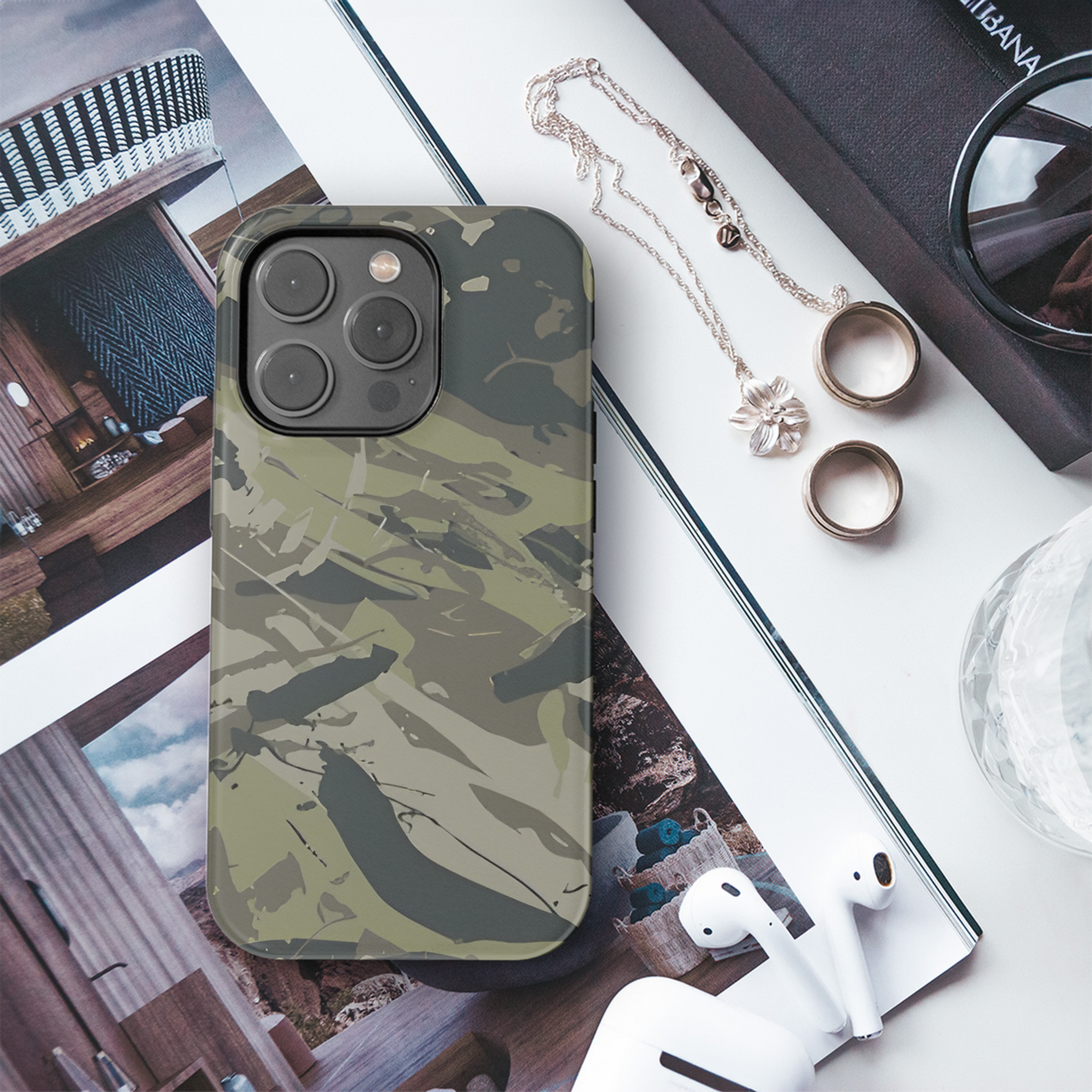 Military Camo Seamless Phone Case iPhone Samsung Cover Pixel 2197 - Image 3