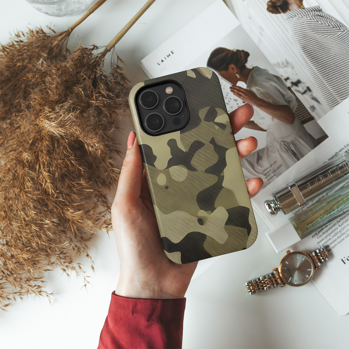 Military Camouflage Fabric Texture Phone Case iPhone Samsung Cover Pixel 2190 - Image 4