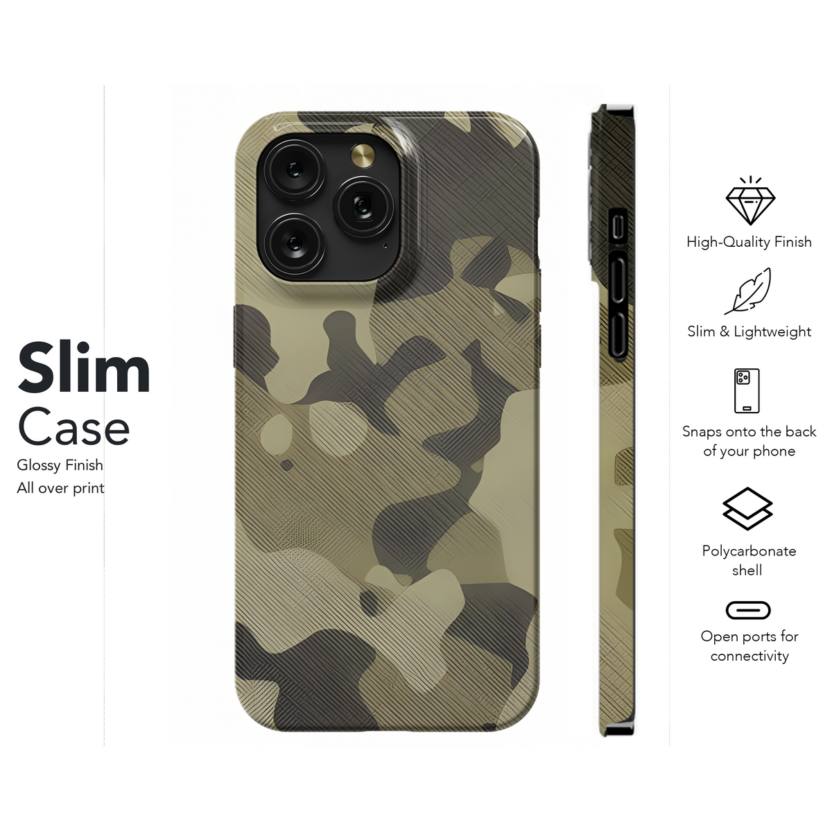 Military Camouflage Fabric Texture Phone Case iPhone Samsung Cover Pixel 2190 - Image 7