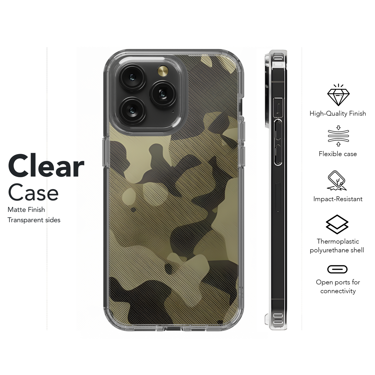 Military Camouflage Fabric Texture Phone Case iPhone Samsung Cover Pixel 2190 - Image 8