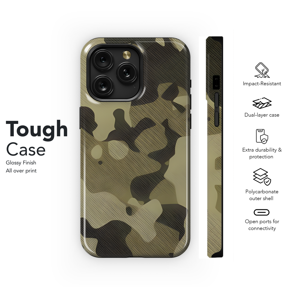 Military Camouflage Phone Case iPhone Samsung Cover Pixel 2541 - Image 6