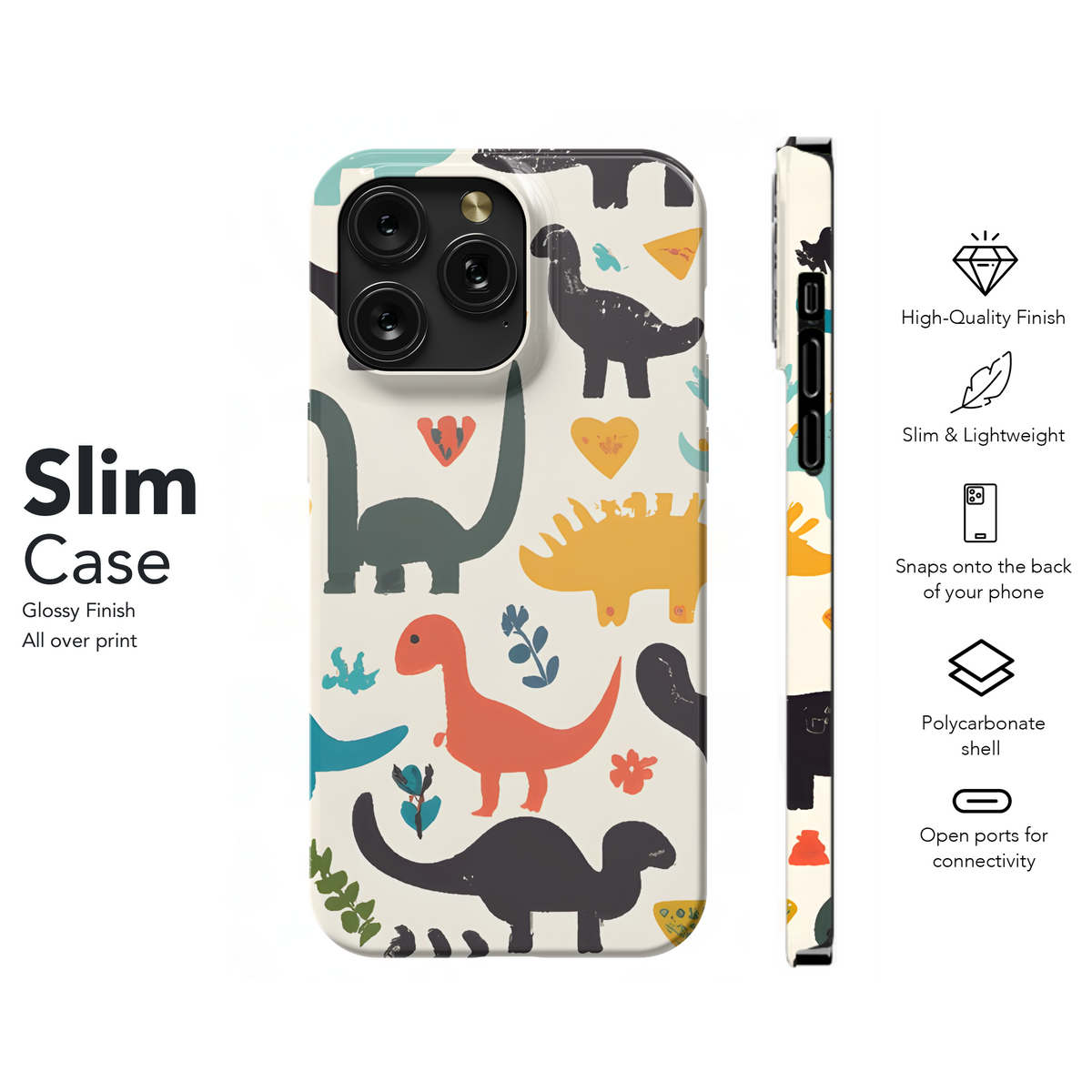 Minimalist Dinosaur Phone Case iPhone Samsung Cover Pixel 2928 - Image 7