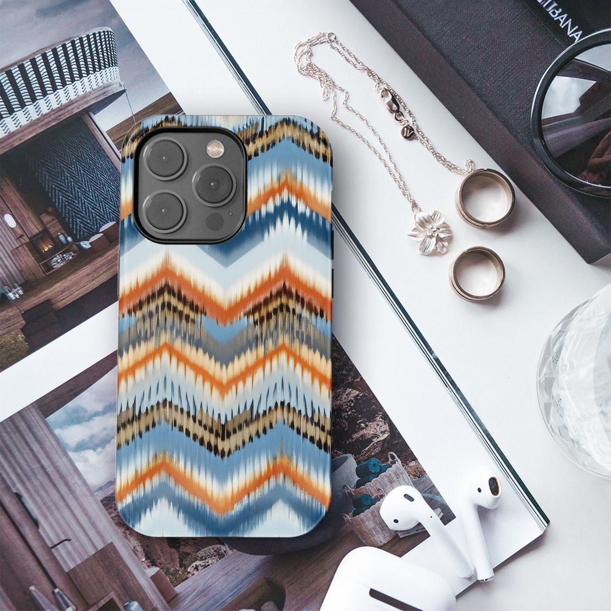 Missoni Inspired Zigzag Stripes Phone Case iPhone Samsung Cover Pixel 3350 - Image 3