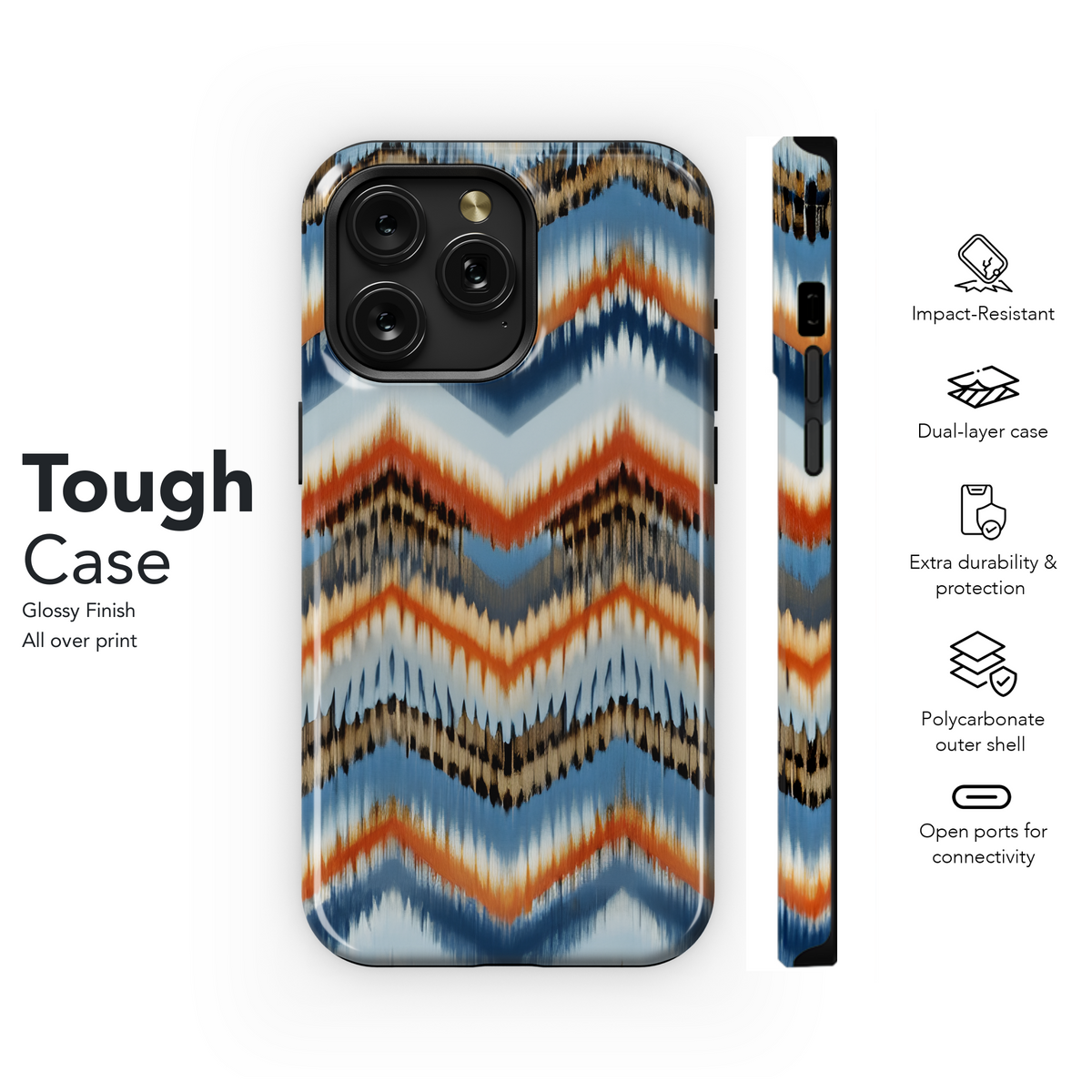 Missoni Inspired Zigzag Stripes Phone Case iPhone Samsung Cover Pixel 3350 - Image 6